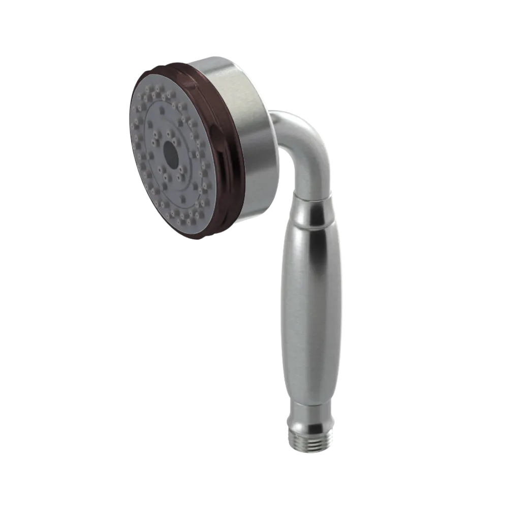 Rubinet 3 Function Hand Held Shower Only Satin Nickel