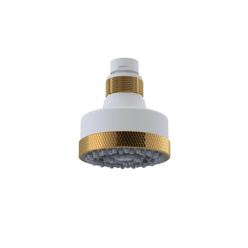 Rubinet 3 FUNCTION SHOWER HEAD Matt White