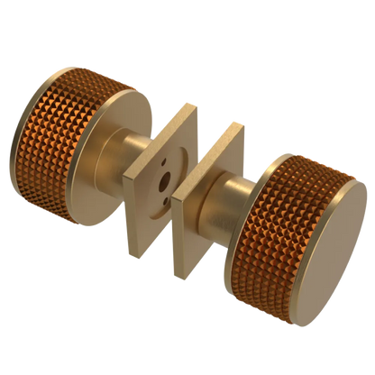 Rubinet Shower Door Knob (set) Satin Gold