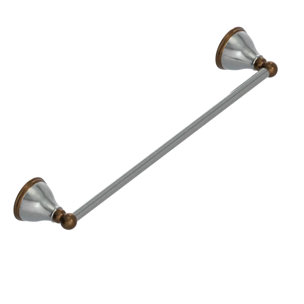Rubinet Towel Bar 18" Satin Nickel