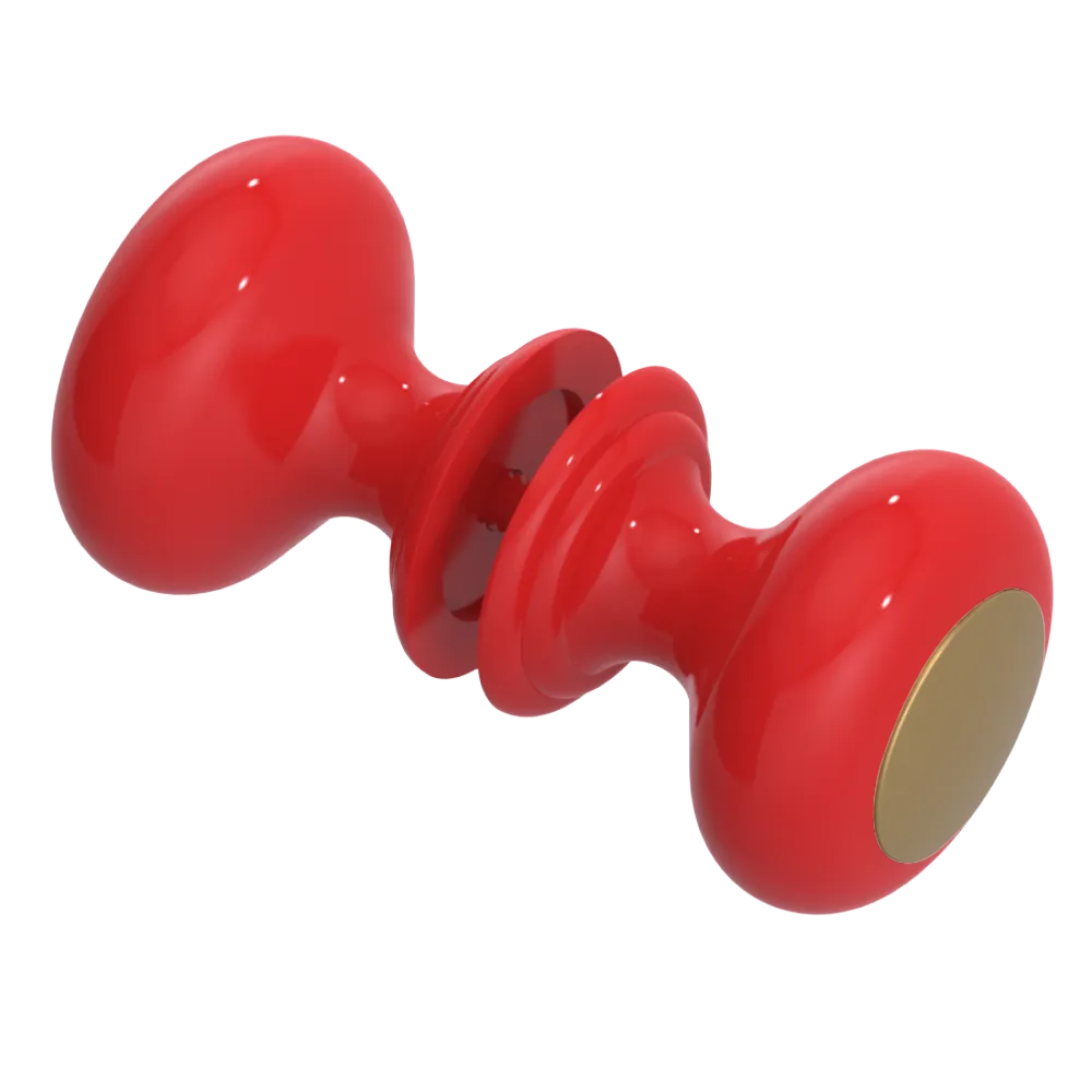 Rubinet Shower Door Knob (set) Red