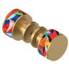 Rubinet Shower Door Knob (set) Satin Gold