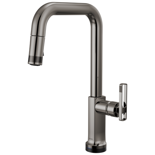 Brizo Kintsu SmartTouch Pull-Down Faucet with Square Spout - Less Handle - Complete Kit - Lumicoat® Black Onyx