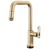 Brizo Kintsu SmartTouch Pull-Down Faucet with Square Spout - Less Handle - Complete Kit - Lumicoat® Luxe Gold®