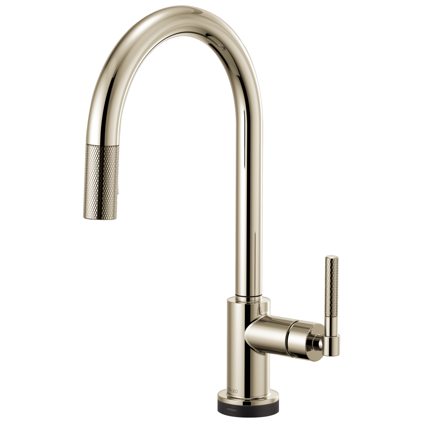 Litze SmartTouch Pull-Down Kitchen Faucet with Arc Spout and Knurled Handle - Brilliance® Polished Nickel