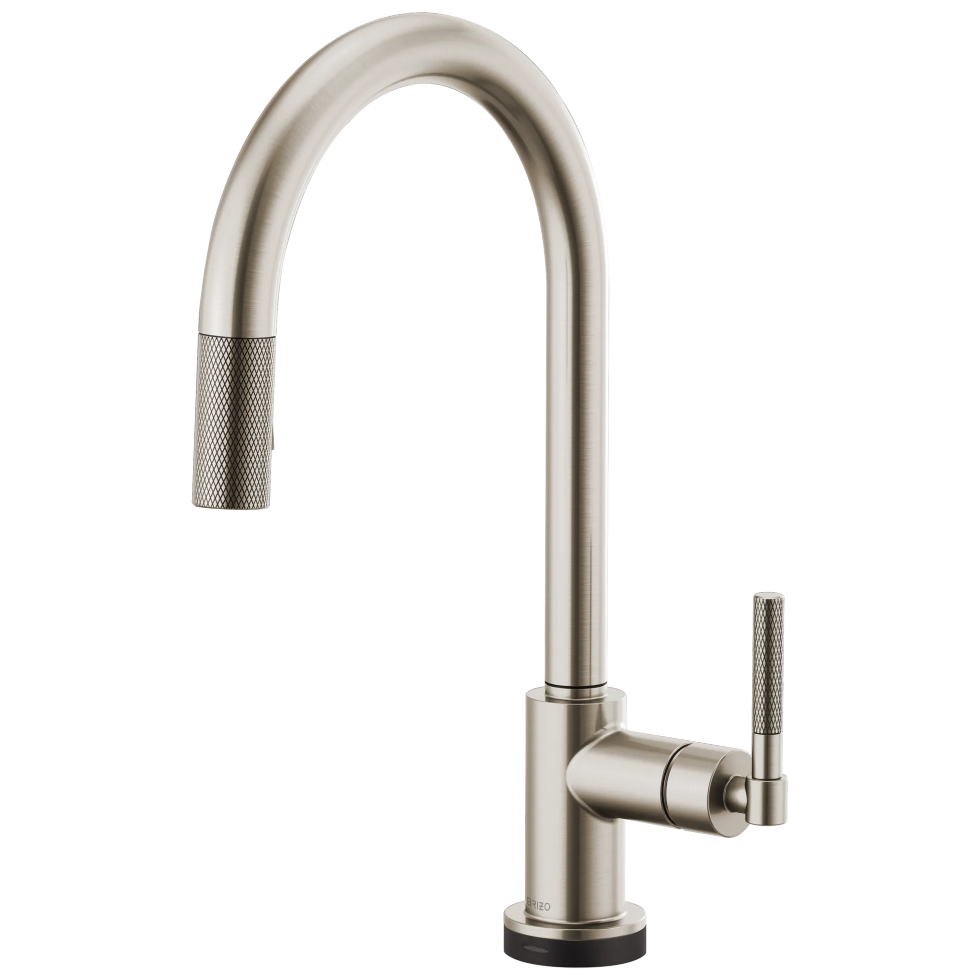 Litze SmartTouch Pull-Down Kitchen Faucet with Arc Spout and Knurled Handle - Brilliance® Stainless