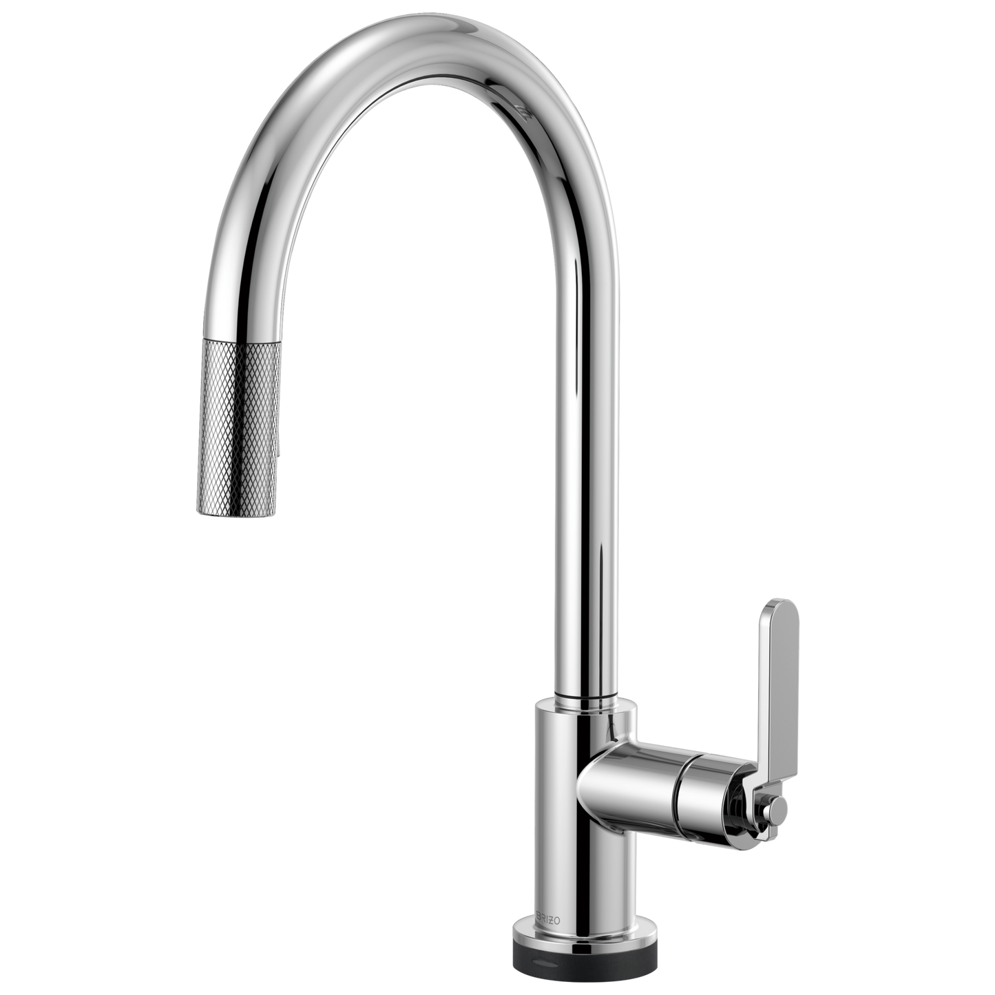 Litze SmartTouch Pull-Down Kitchen Faucet with Arc Spout and Industrial Handle - Polished Chrome