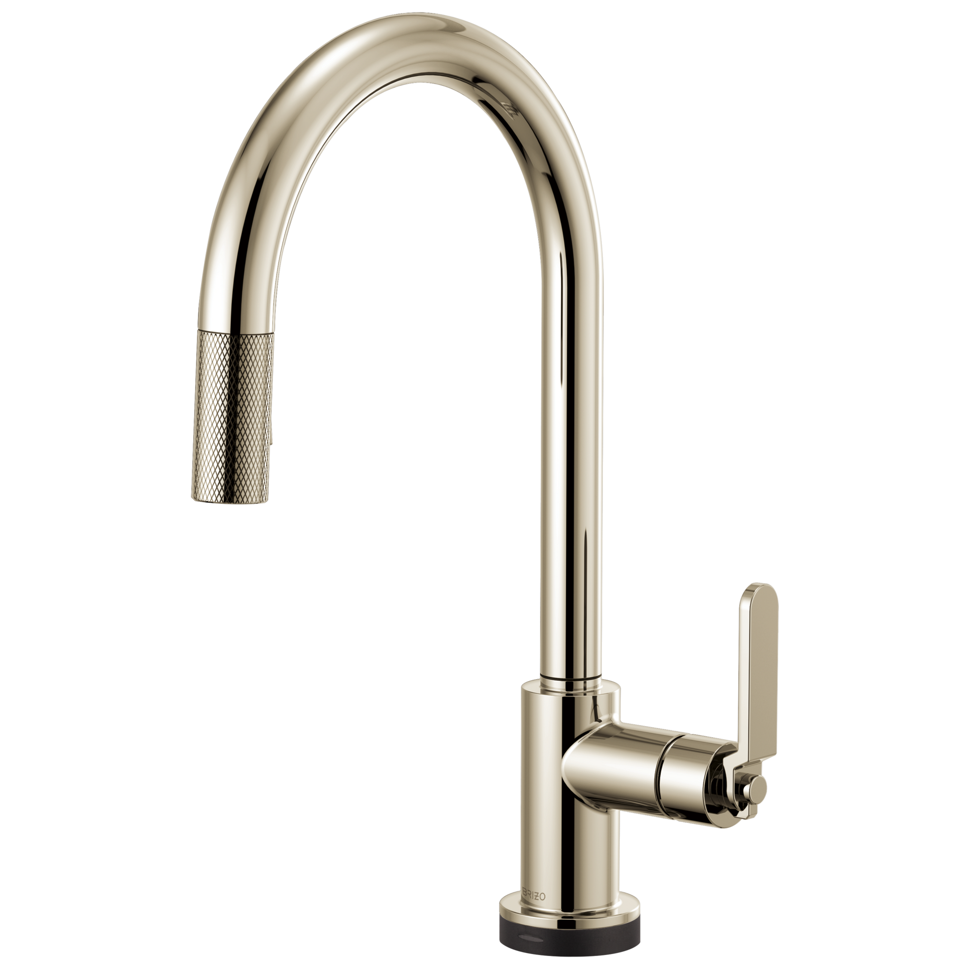 Litze SmartTouch Pull-Down Kitchen Faucet with Arc Spout and Industrial Handle - Brilliance® Polished Nickel