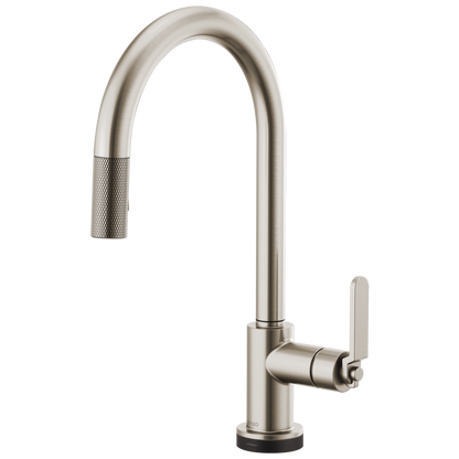 Litze SmartTouch Pull-Down Kitchen Faucet with Arc Spout and Industrial Handle - Brilliance® Stainless
