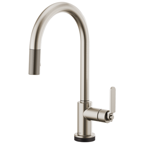 Litze SmartTouch Pull-Down Kitchen Faucet with Arc Spout and Industrial Handle - Brilliance® Stainless