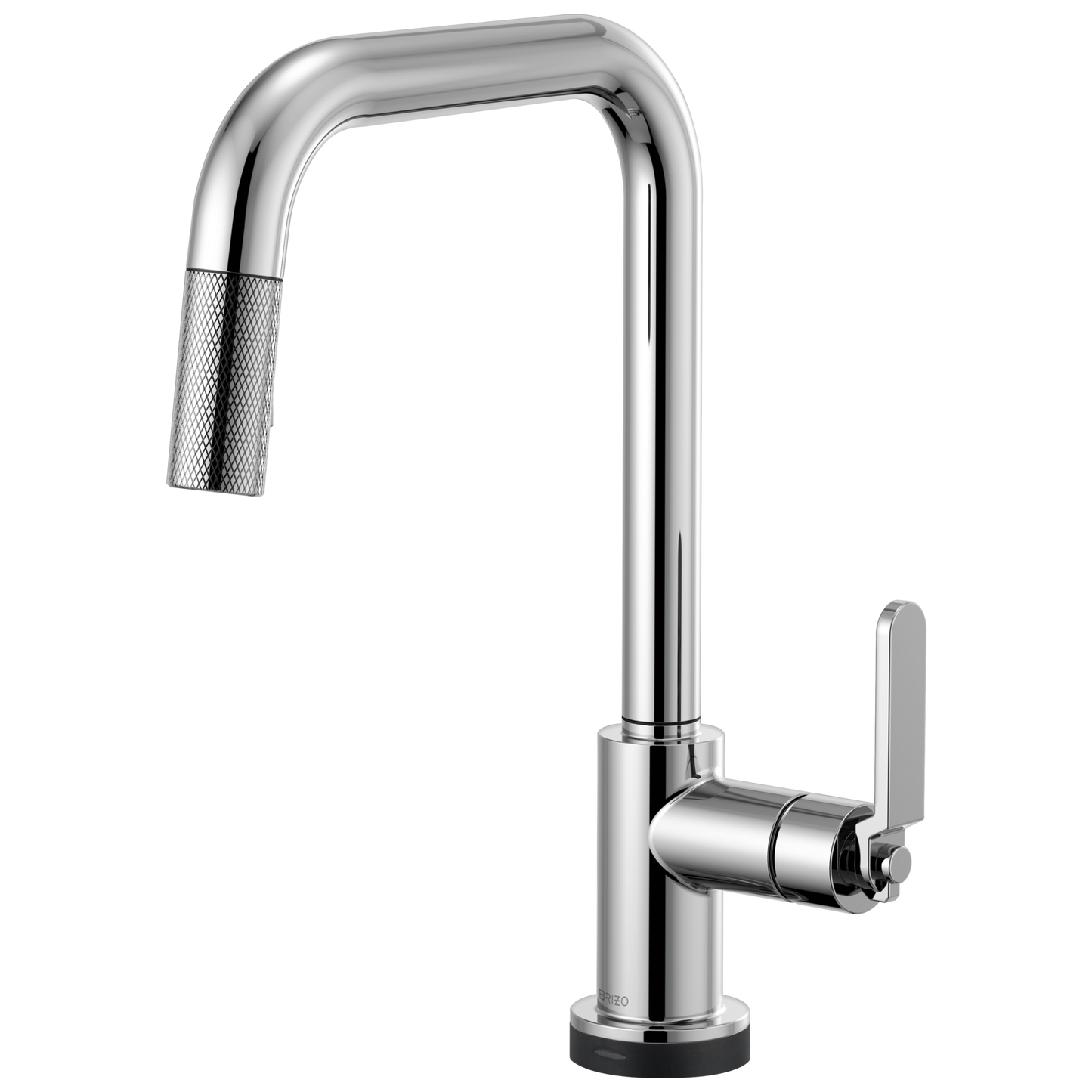 Litze SmartTouch Pull-Down Kitchen Faucet with Square Spout and Industrial Handle - Polished Chrome
