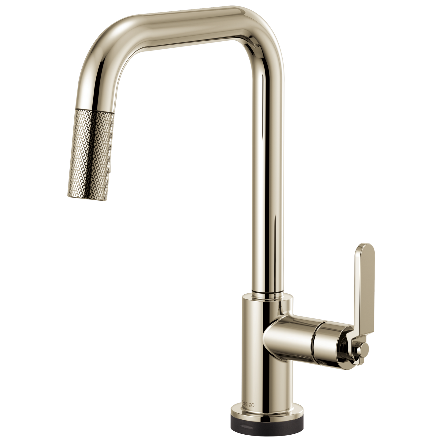 Litze SmartTouch Pull-Down Kitchen Faucet with Square Spout and Industrial Handle - Brilliance® Polished Nickel