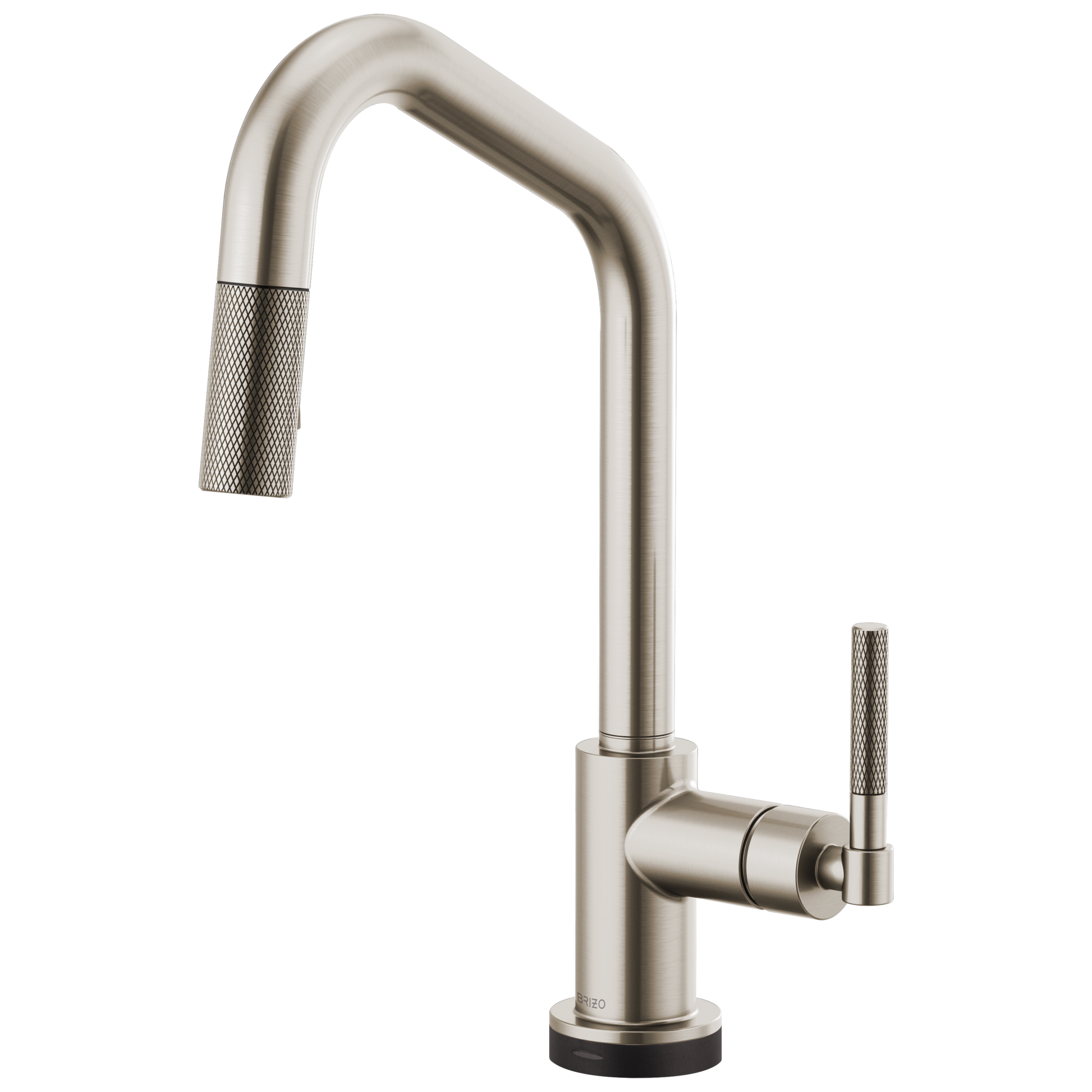 Litze SmartTouch Pull-Down Kitchen Faucet with Angled Spout and Knurled Handle - Brilliance® Stainless
