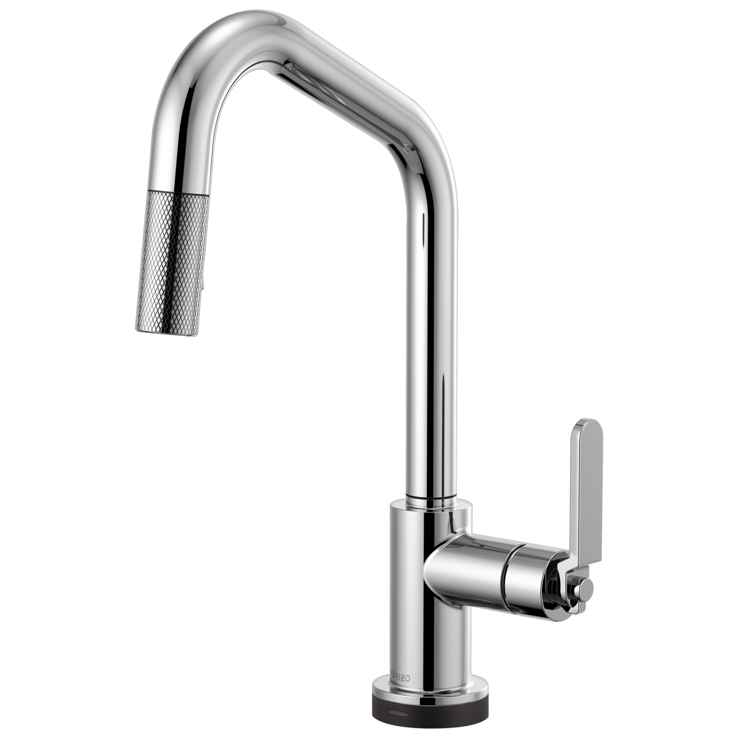 Litze SmartTouch Pull-Down Kitchen Faucet with Angled Spout and Industrial Handle - Polished Chrome