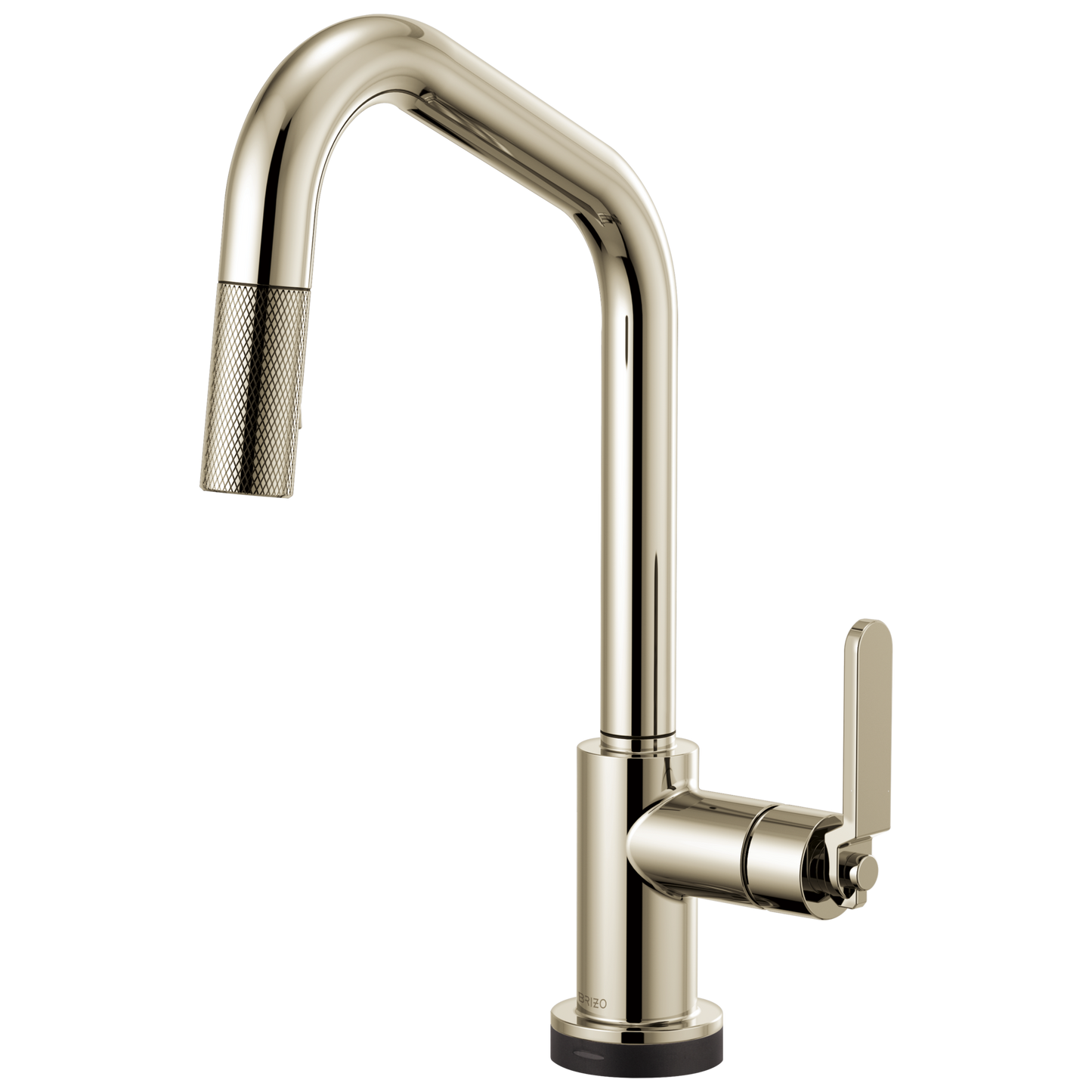 Litze SmartTouch Pull-Down Kitchen Faucet with Angled Spout and Industrial Handle - Brilliance® Polished Nickel