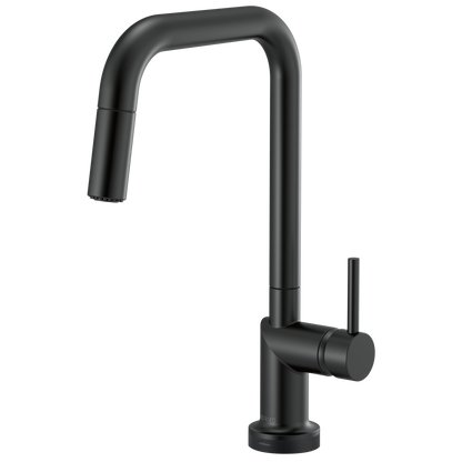 Brizo Odin SmartTouch Pull-Down Kitchen Faucet with Square Spout - Less Handle - Complete Kit - Matte Black