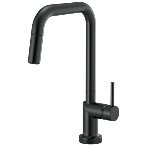 Brizo Odin SmartTouch Pull-Down Kitchen Faucet with Square Spout - Less Handle - Complete Kit - Matte Black