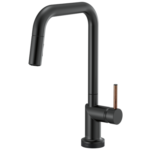 Brizo Odin SmartTouch Pull-Down Kitchen Faucet with Square Spout - Less Handle - Complete Kit - Matte Black