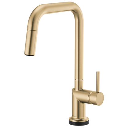 Brizo Odin SmartTouch Pull-Down Kitchen Faucet with Square Spout - Less Handle - Complete Kit - Brilliance® Luxe Gold®