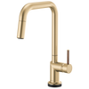 Brizo Odin SmartTouch Pull-Down Kitchen Faucet with Square Spout - Less Handle - Complete Kit - Brilliance® Luxe Gold®