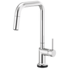 Brizo Odin SmartTouch Pull-Down Kitchen Faucet with Square Spout - Less Handle - Complete Kit - Polished Chrome