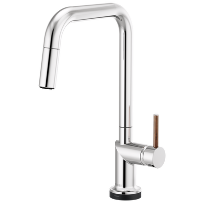 Brizo Odin SmartTouch Pull-Down Kitchen Faucet with Square Spout - Less Handle - Complete Kit - Polished Chrome