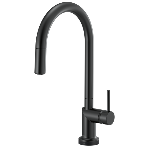 Brizo Odin SmartTouch Pull-Down Kitchen Faucet with Arc Spout - Less Handle - Complete Kit - Matte Black