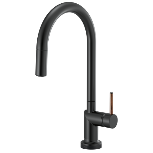 Brizo Odin SmartTouch Pull-Down Kitchen Faucet with Arc Spout - Less Handle - Complete Kit - Matte Black