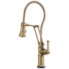 Artesso SmartTouch Articulating Kitchen Faucet With Finished Hose - Brilliance® Luxe Gold®