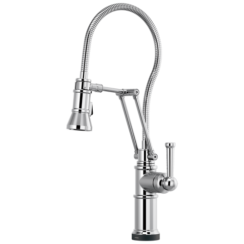 Artesso SmartTouch Articulating Kitchen Faucet With Finished Hose - Polished Chrome