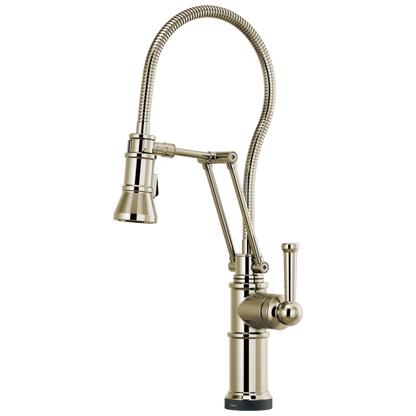Artesso SmartTouch Articulating Kitchen Faucet With Finished Hose - Brilliance® Polished Nickel