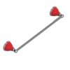 Rubinet Towel Bar 18" Polished Nickel