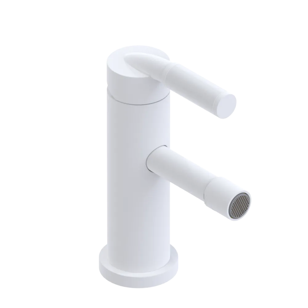 Rubinet Single Control Bidet Fitting (less drain) Matt White