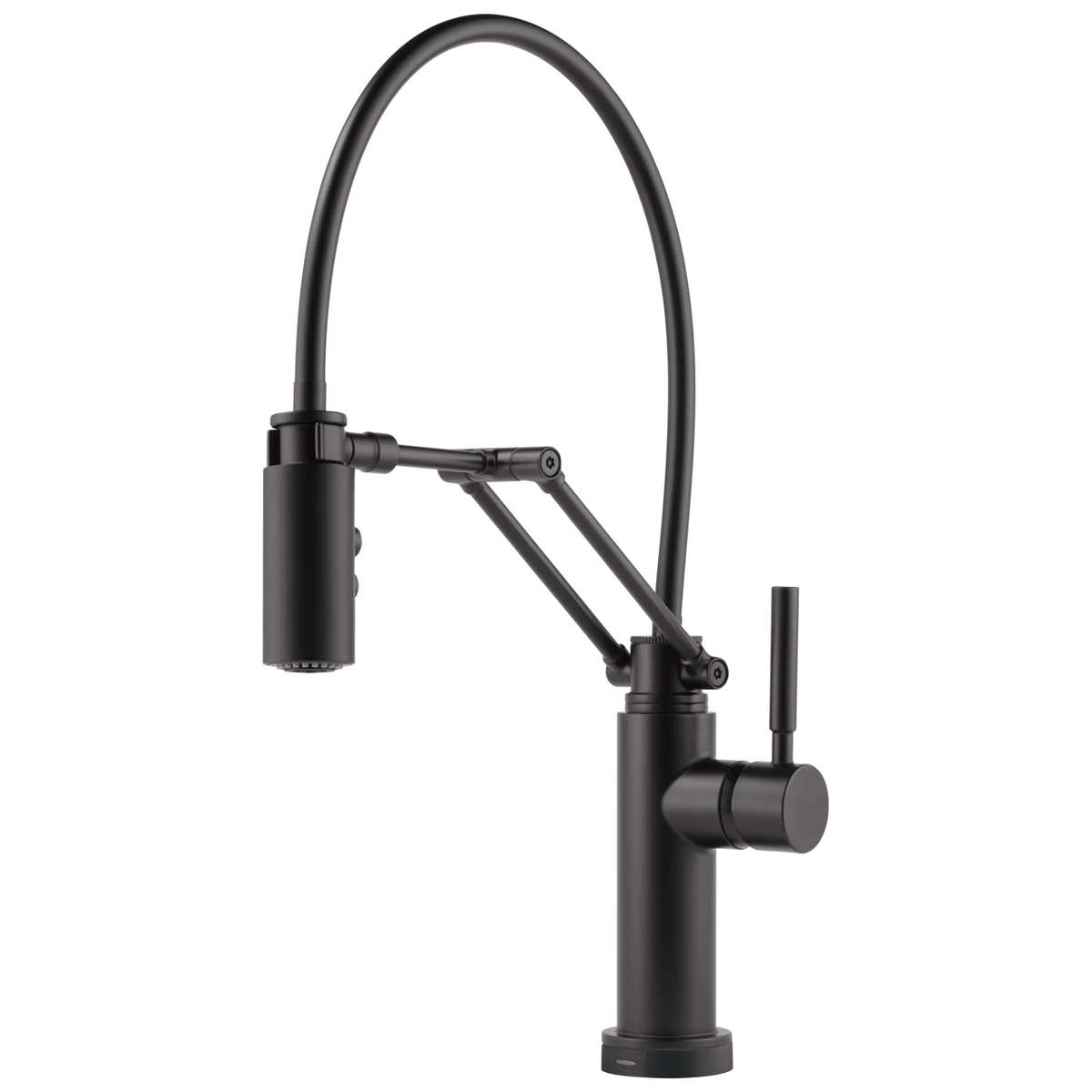 Solna Single Handle Articulating Kitchen Kitchen Faucet with SmartTouch Technology - Matte Black