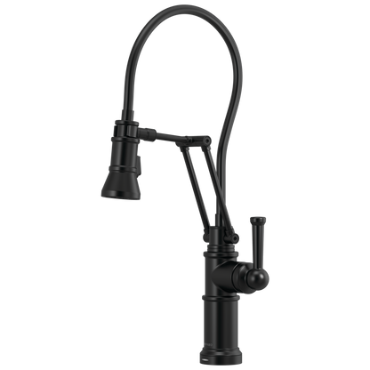 Artesso Single Handle Articulating Kitchen Kitchen Faucet with SmartTouch Technology - Matte Black