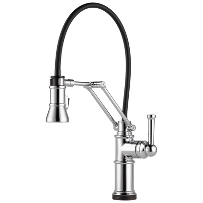 Artesso Single Handle Articulating Kitchen Kitchen Faucet with SmartTouch Technology - Polished Chrome