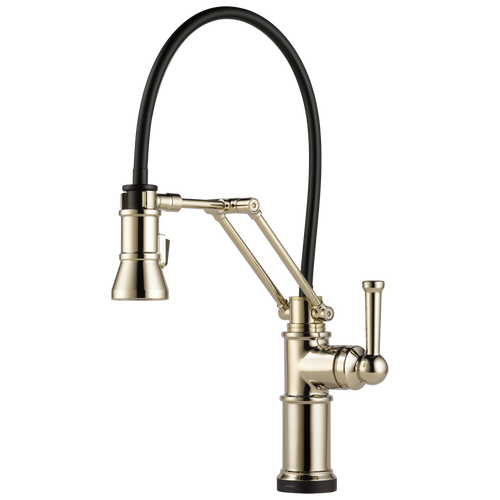Artesso Single Handle Articulating Kitchen Kitchen Faucet with SmartTouch Technology - Brilliance® Polished Nickel