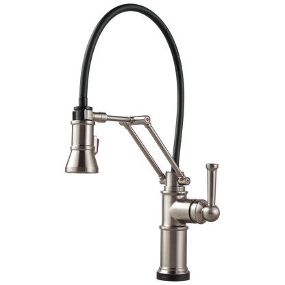 Artesso Single Handle Articulating Kitchen Kitchen Faucet with SmartTouch Technology - Brilliance® Stainless