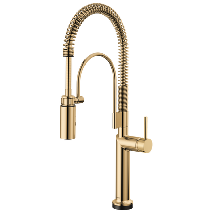 Brizo Odin SmartTouch Semi-Professional Kitchen Faucet - Less Handle - Complete Kit - Brilliance® Polished Gold