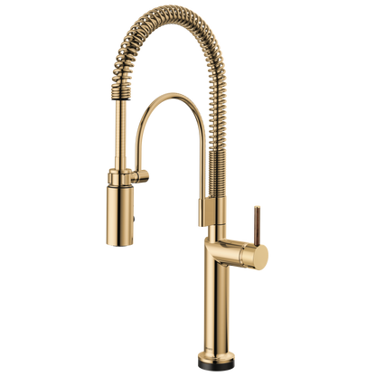 Brizo Odin SmartTouch Semi-Professional Kitchen Faucet - Less Handle - Complete Kit - Brilliance® Polished Gold