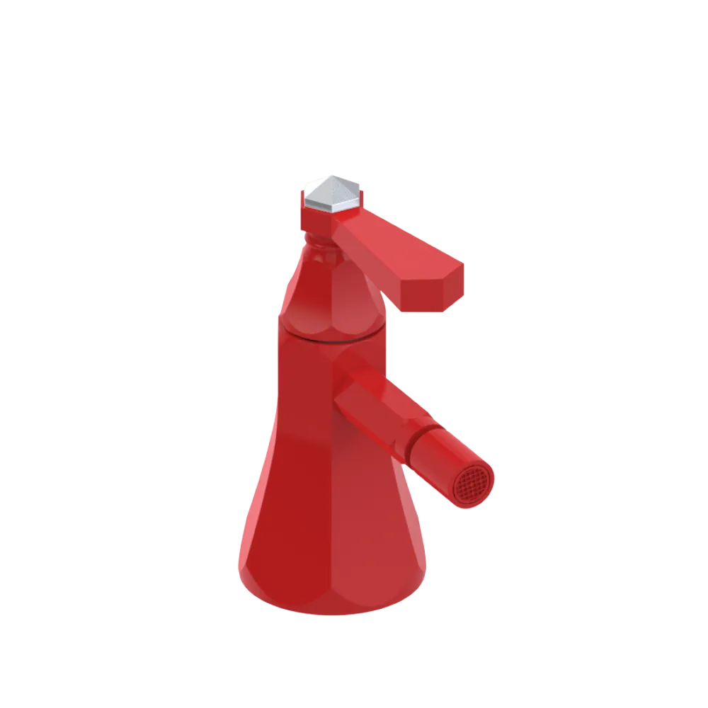 Rubinet Single Control Bidet Fitting (less drain) Red