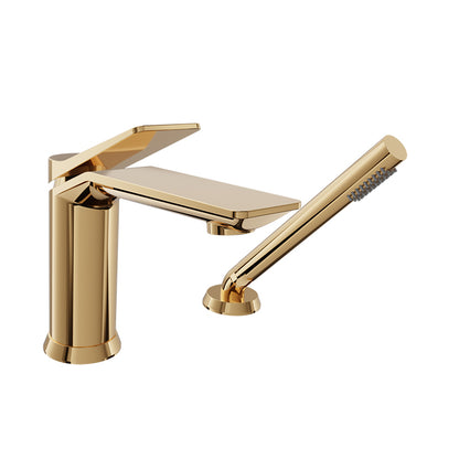 Baril 2-piece tub filler with hand shower