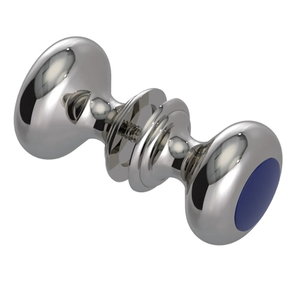 Rubinet Shower Door Knob (set) Polished Nickel