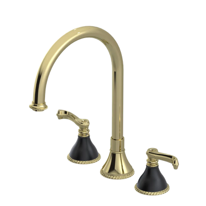 Rubinet Widespread Kitchen Set Gold