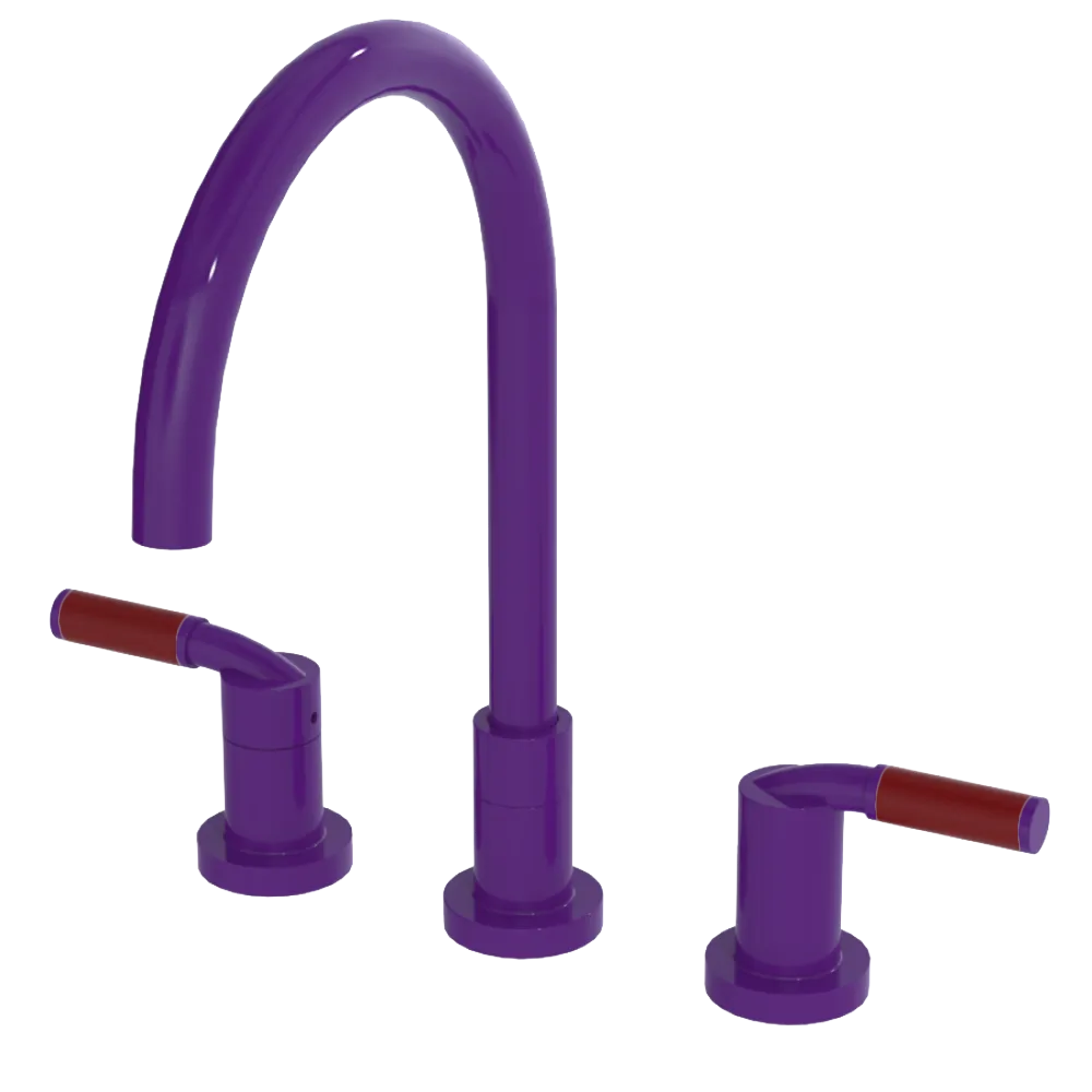 Rubinet Widespread Kitchen Set Purple Haze