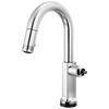 Kintsu SmartTouch Pull-Down Prep Faucet with Arc Spout - Less Handle - Lumicoat® Polished Chrome