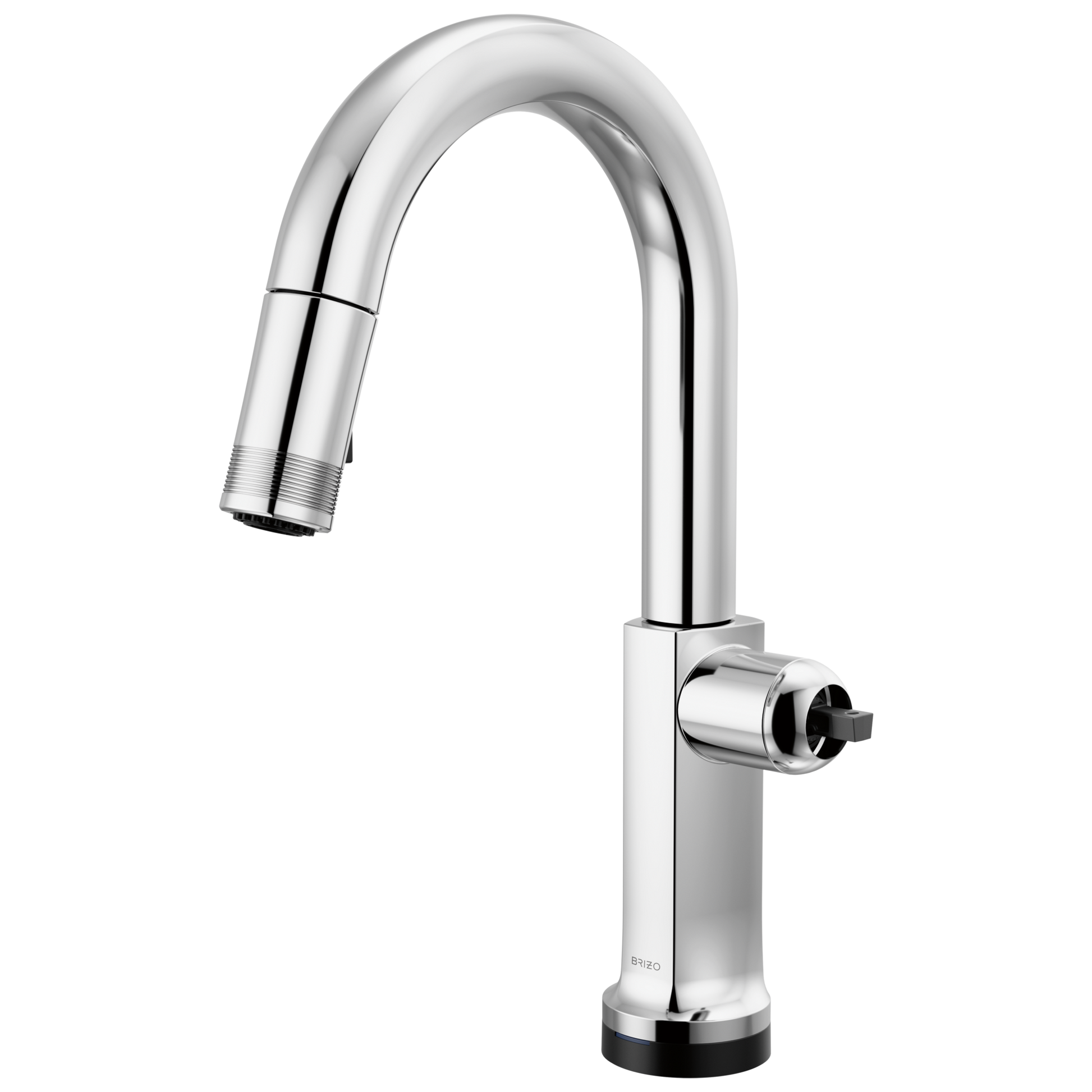 Kintsu SmartTouch Pull-Down Prep Faucet with Arc Spout - Less Handle - Lumicoat® Polished Chrome