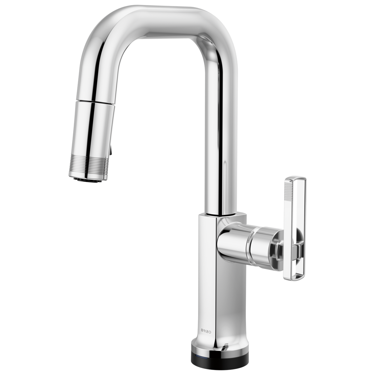Brizo Kintsu SmartTouch Pull-Down Prep Faucet with Square Spout - Less Handle - Complete Kit - Lumicoat® Polished Chrome