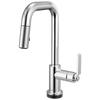 Brizo Smarttouch Pull Down Prep Faucet With Square Spout Industrial Handle