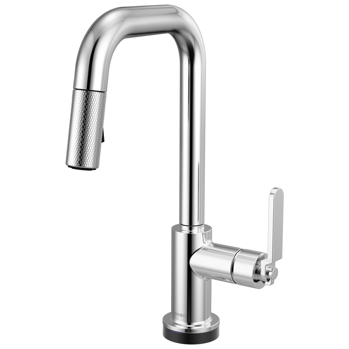 Brizo Smarttouch Pull Down Prep Faucet With Square Spout Industrial Handle
